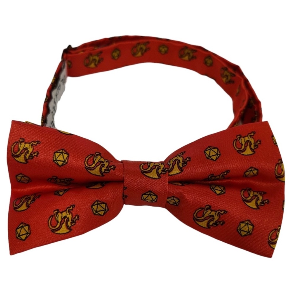 Loot Crate Exclusive Black Tie Geek RED BOW TIE Dungeons & Dragons, DND